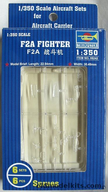 Trumpeter 1/350 6 Brewster F2A Buffalo Fighters, 06242 plastic model kit